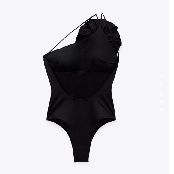 ZARA Floral Swimsuit Black - Picture 3 of 3